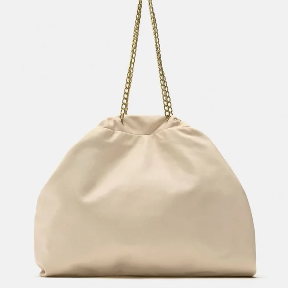 Zara Chain Strap Tote (Cream Colour) - Picture 8 of 9